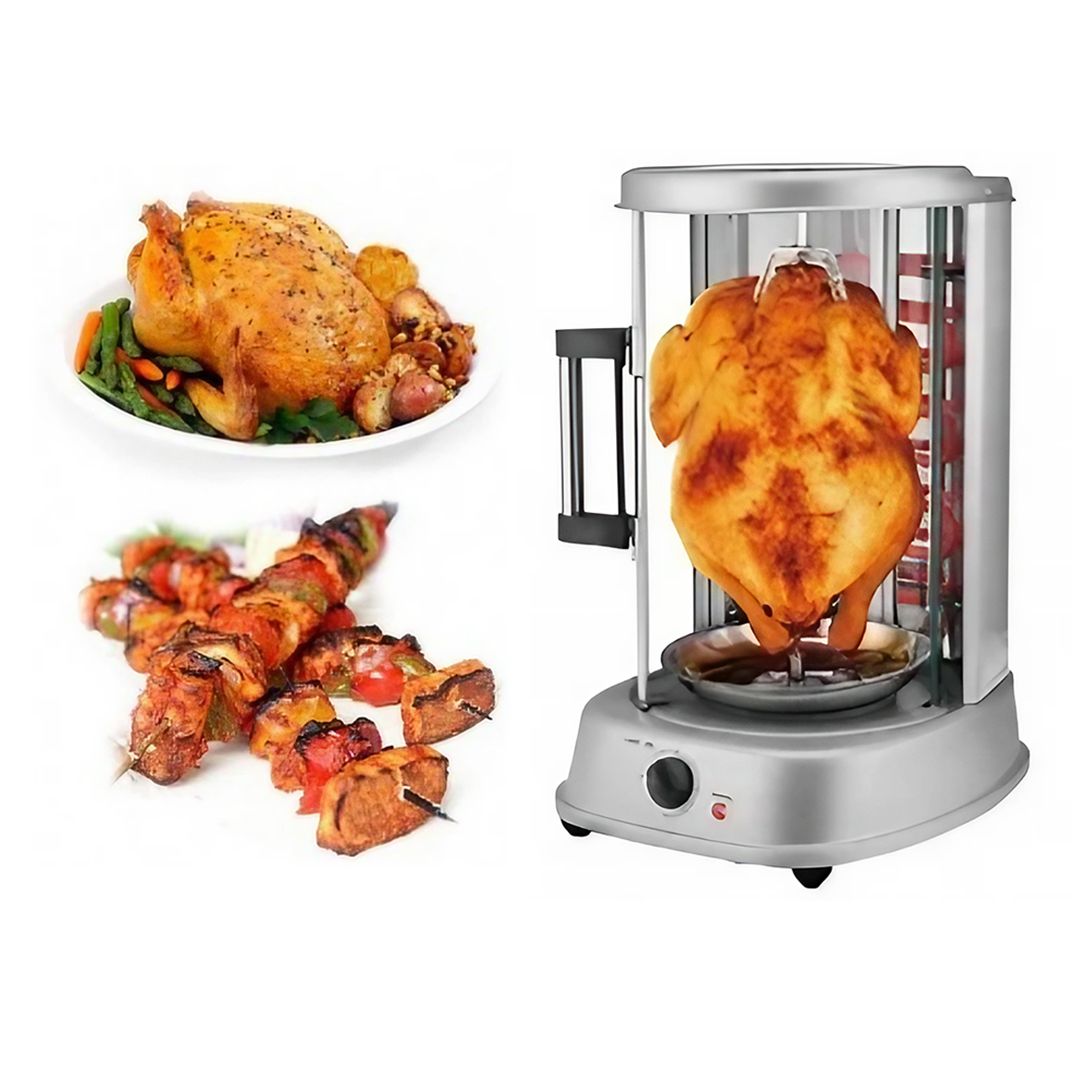 Sumo 3-in-1 Vertical Rotisserie Grill: 1500W, 25-Liter Capacity for Healthy Cooking