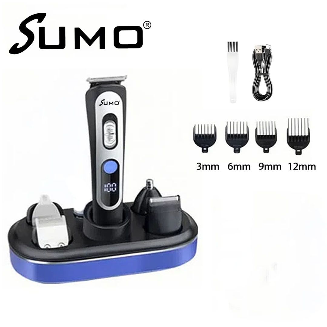 SUMO 5-in-1 Electric Hair Clipper & Trimmer: Professional Home Grooming Kit
