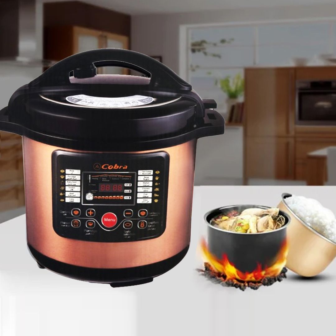 Premium Stainless Steel Electric Pressure Cooker - 12 Quart Capacity, 8-in-1 Multi-Cooker