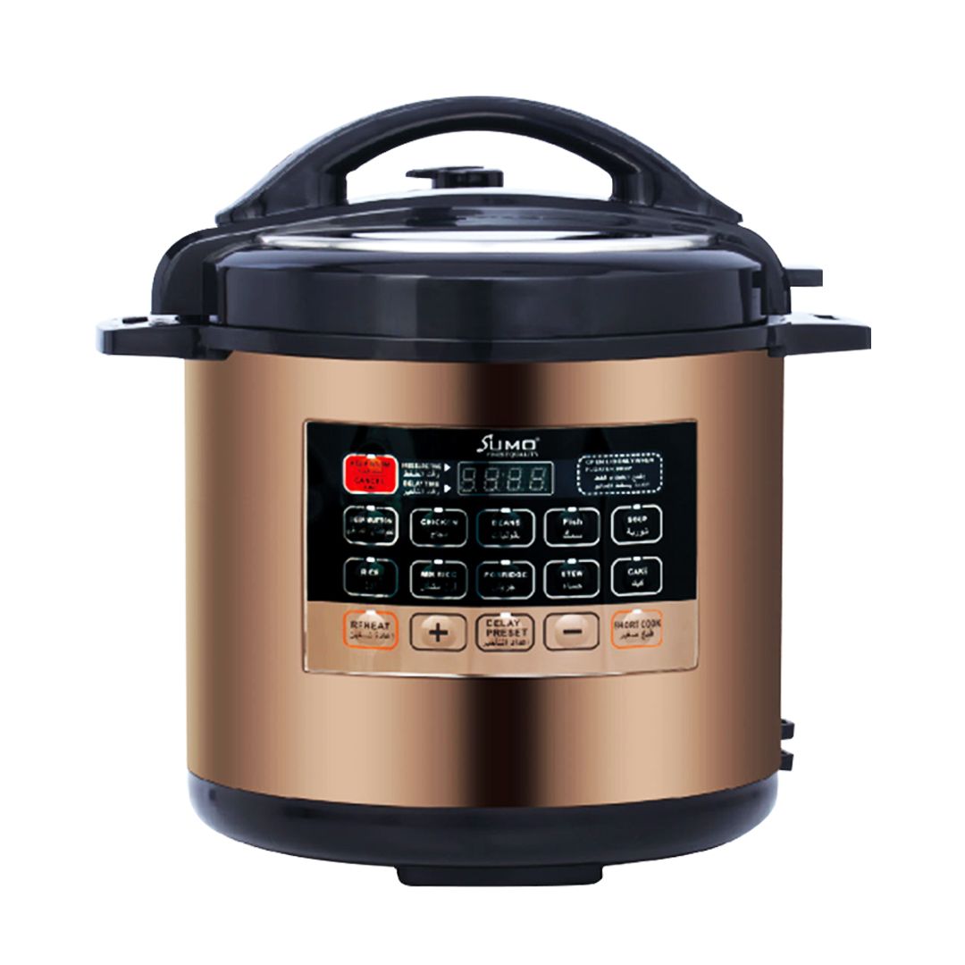 Premium Stainless Steel Electric Pressure Cooker - 12 Quart Capacity, 8-in-1 Multi-Cooker