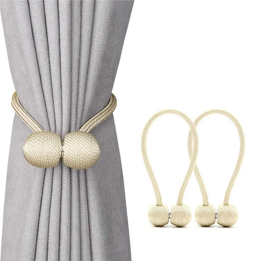 علاقة ستائر مغناطيسية أنيقة ومتحركة لربط الستائر بسهولة ومتينة