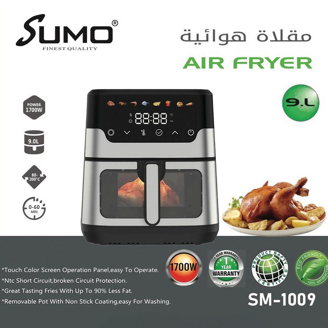 Sumo 9L 1700W Electric Digital Air Fryer for Crispy, Healthy Meals