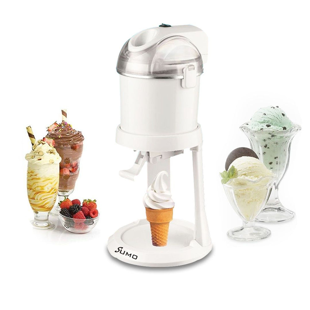 آلة صنع الآيس كريم الكهربائية سومو: سعة لتر واحد، سريعة وسهلة، ولذيذة، ومجمدة