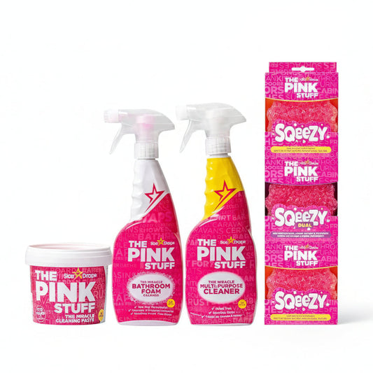 باقة الوردي المعجزة لتنظيف المنزل شاملة للبقع والدهون