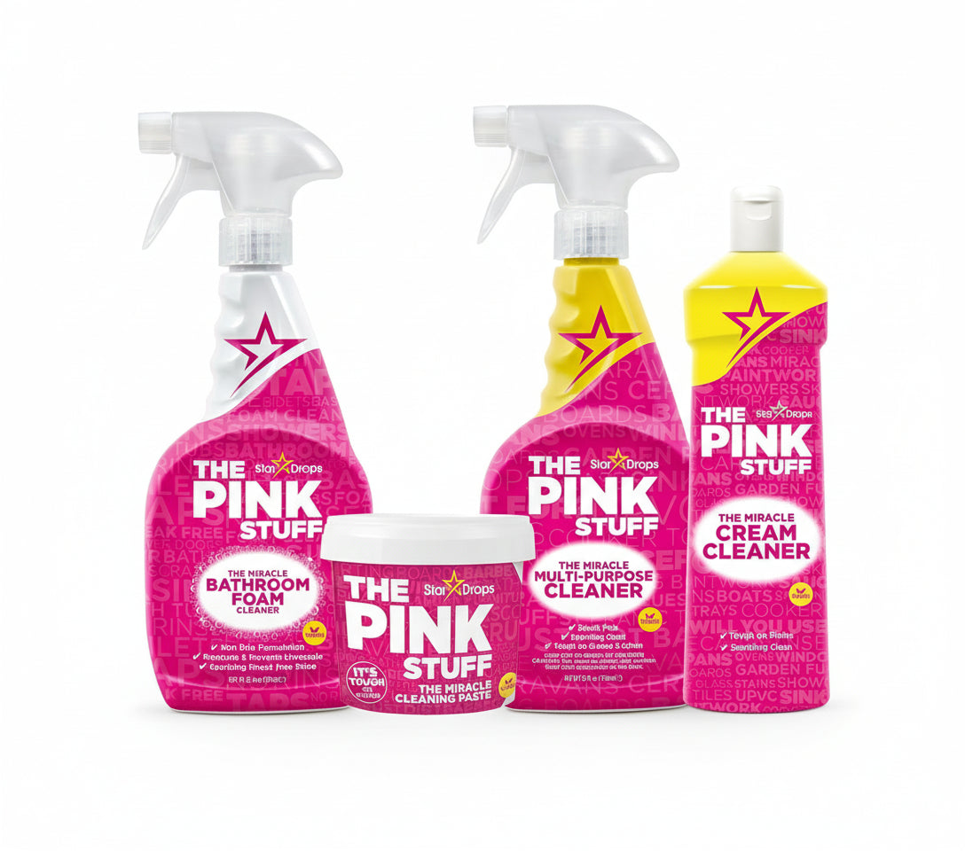 حزمة ذا بينك ستاف لتنظيف شامل للمطبخ والحمام متعددة الاستخدامات