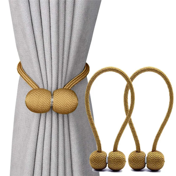 علاقة ستائر مغناطيسية أنيقة ومتحركة لربط الستائر بسهولة ومتينة