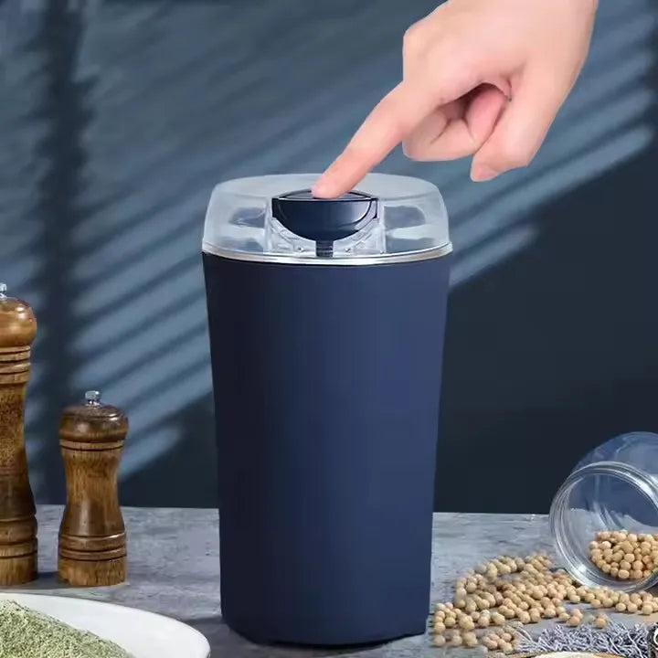 مطحنة القهوة الذكية – تصميم محمول من الفولاذ المقاوم للصدأ