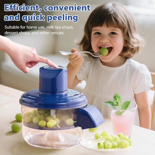 قشارة كهربائية محمولة للفواكه والخضروات بطارية 3.7 فولت أزرق