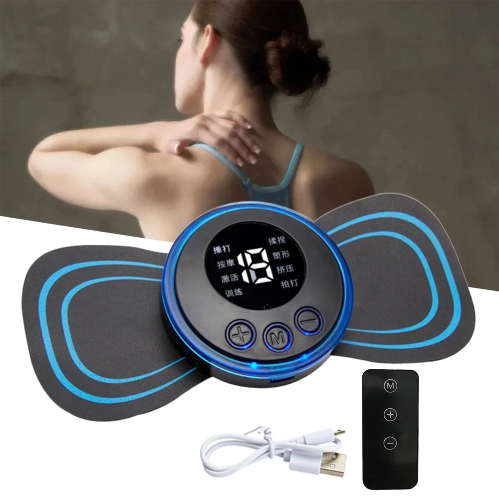 مدلك الرقبة الذكي المحمول بتقنية EMS – استرخِ في أي وقت وأي مكان