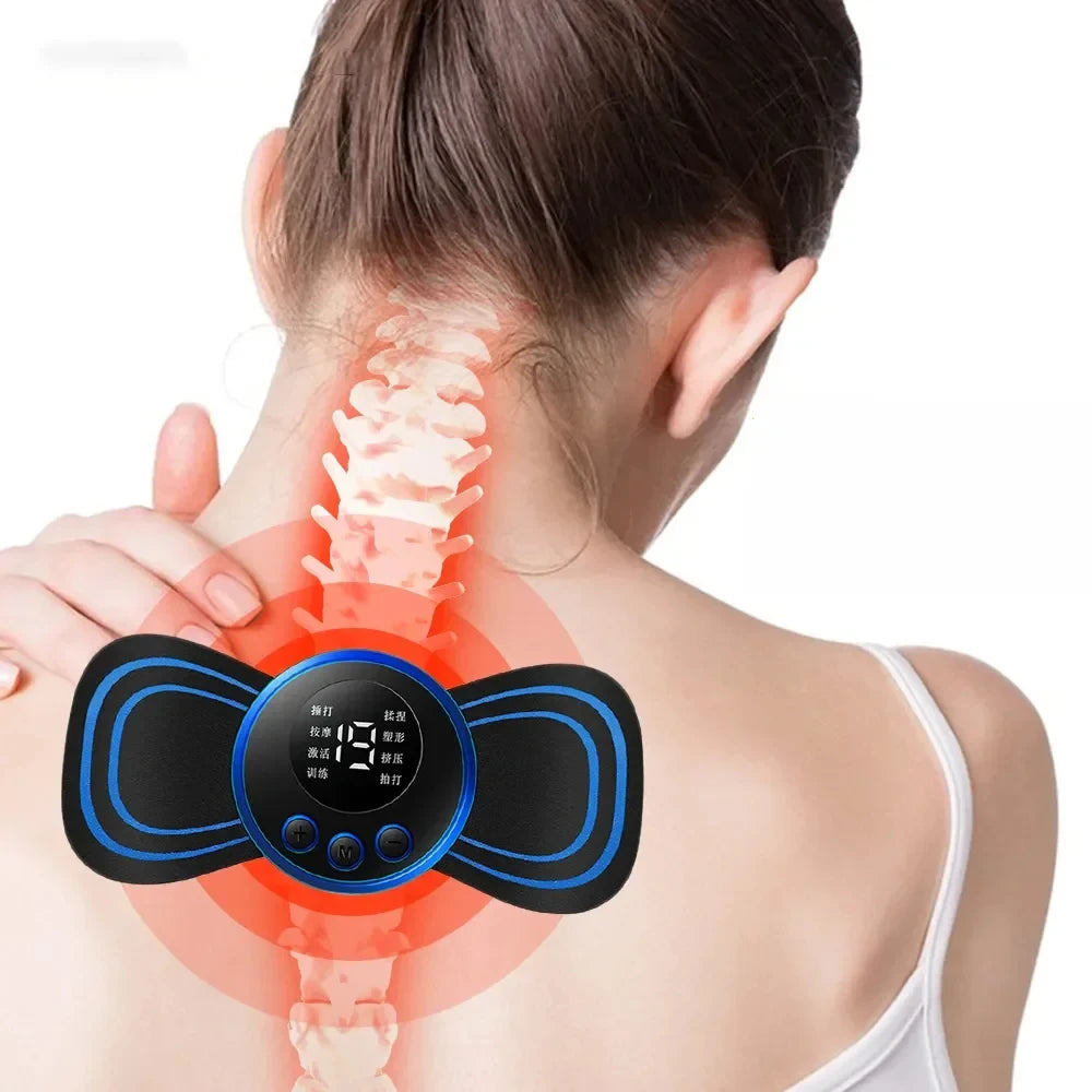 مدلك الرقبة الذكي المحمول بتقنية EMS – استرخِ في أي وقت وأي مكان