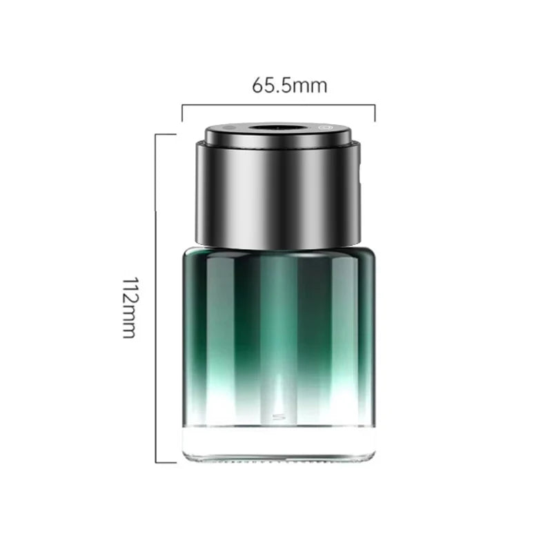 ✨ معطر سيارة فاخر بتصميم زجاجي أنيق – سعة كبيرة وشحن تايب سي لتجربة راقية تدوم ✨