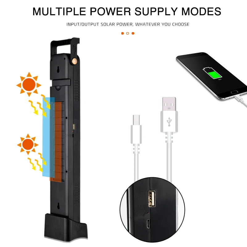 مصباح طوارئ LED فائق السطوع وقابل للشحن للرحلات والتخييم