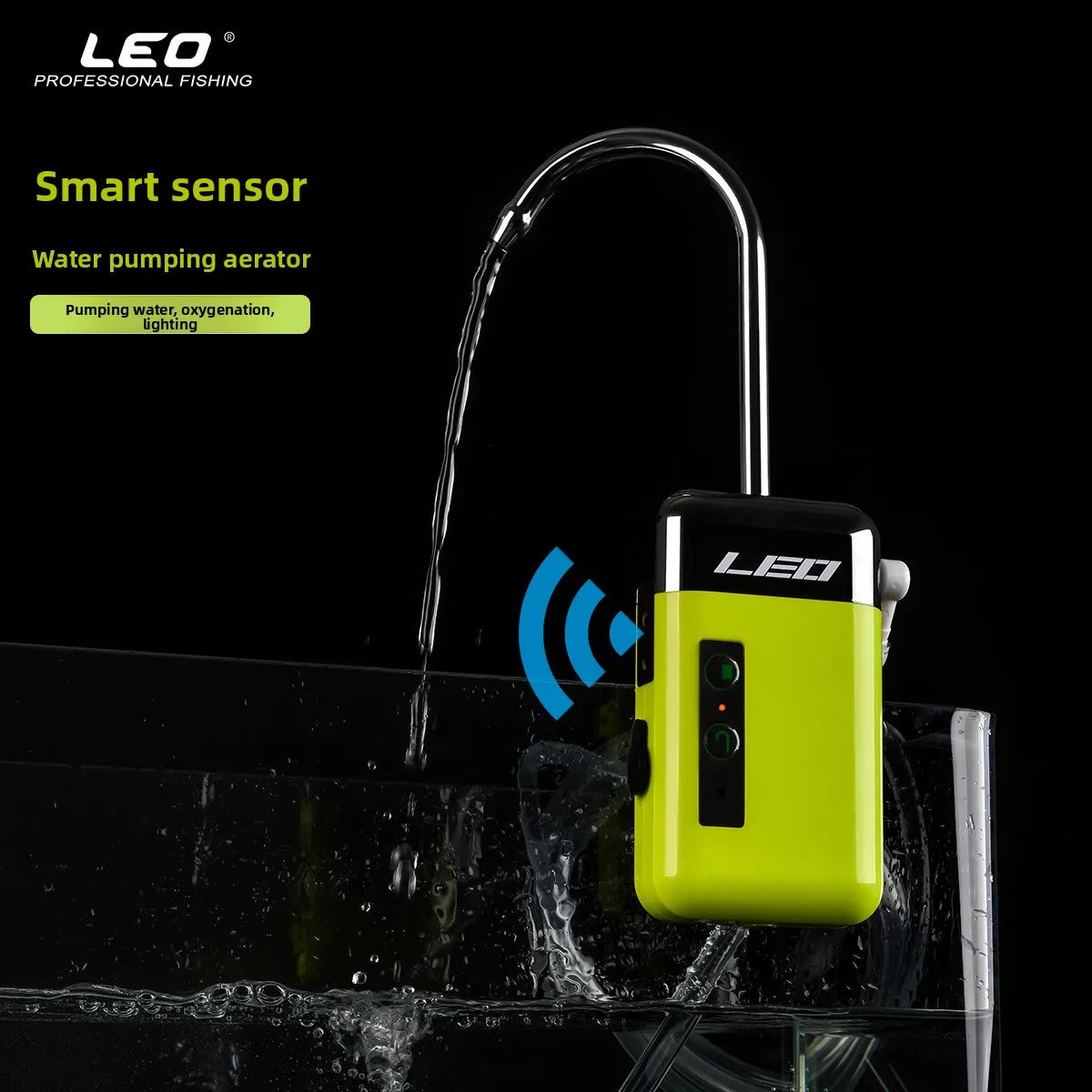 مضخة هواء للحوض محمولة قابلة للشحن ببطارية طويلة العمر ومصباح