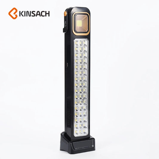 مصباح طوارئ LED فائق السطوع وقابل للشحن للرحلات والتخييم